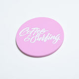 REVERSIBLE RUBBER COASTER [PINK]